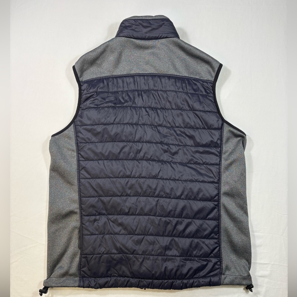 HAKRO Hybrid Gilet Contrast Navy Gray Outdoor Zip Front Vest - Picture 6 of 16